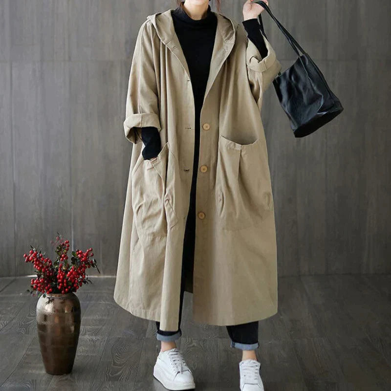 Lira™ - Trench coat with large pockets