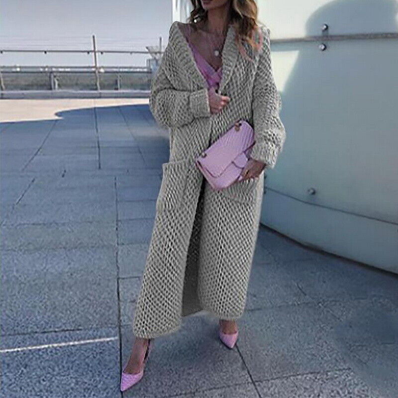 Valenzora – Langer Strickcardigan für Damen