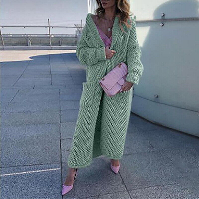 Valenzora – Langer Strickcardigan für Damen