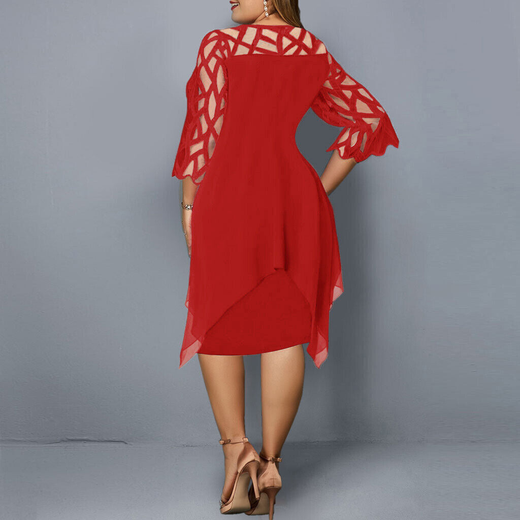 Valenzora | Elegantes Midi-Kleid in Übergröße für Damen