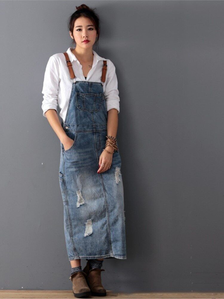 Valenzora | Stylish vintage denim dress