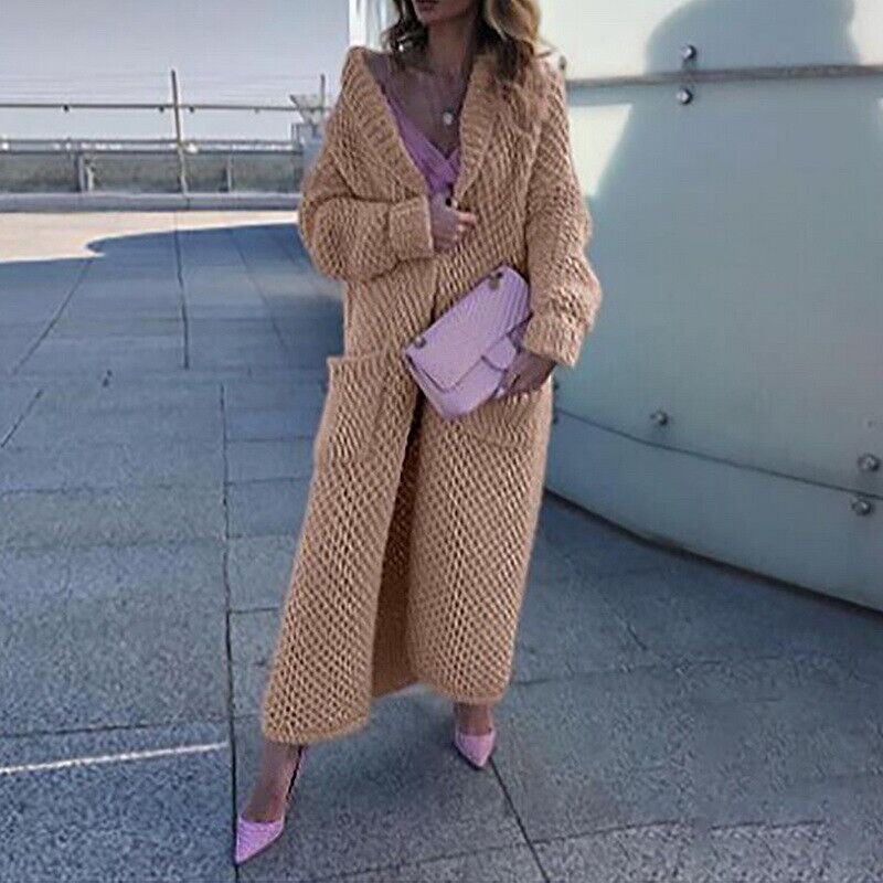 Valenzora – Langer Strickcardigan für Damen