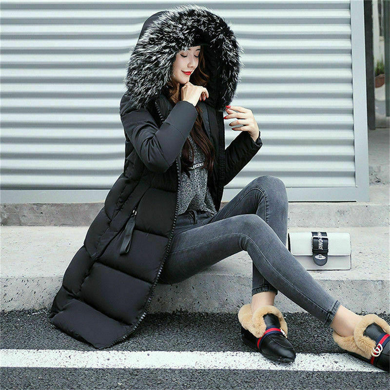 Valenzora | Long jacket with fur collar