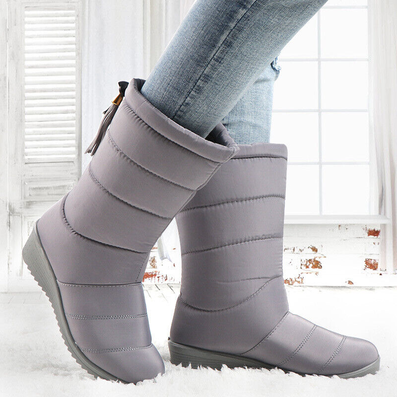 Waterproof mid-calf boots