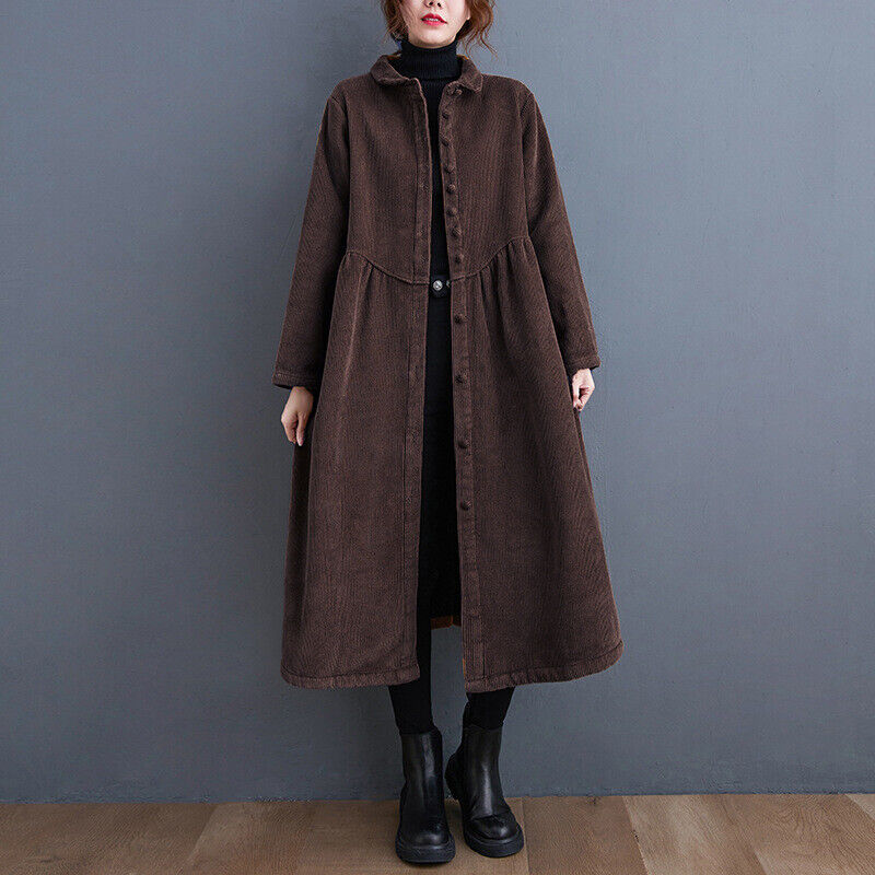 Kyla | Französische Cordmantel-Inspiration für dicke, faltige Mäntel