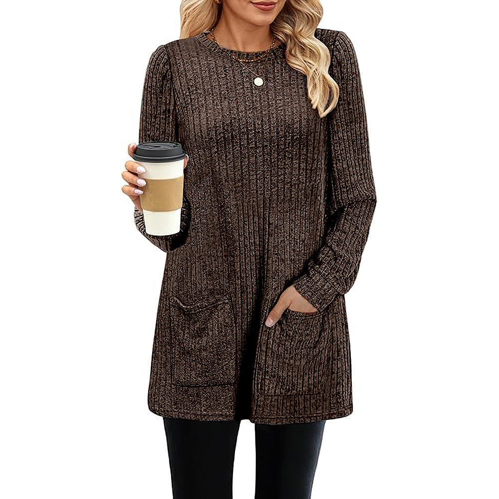 Valenzora | Autumn and Winter new mid-length sweater dress for women