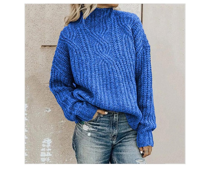 Oversized turtleneck sweater