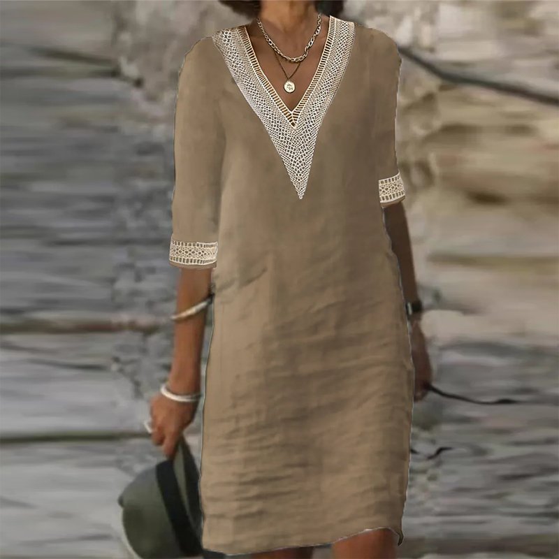 Valenzora | Elegant linen summer dress