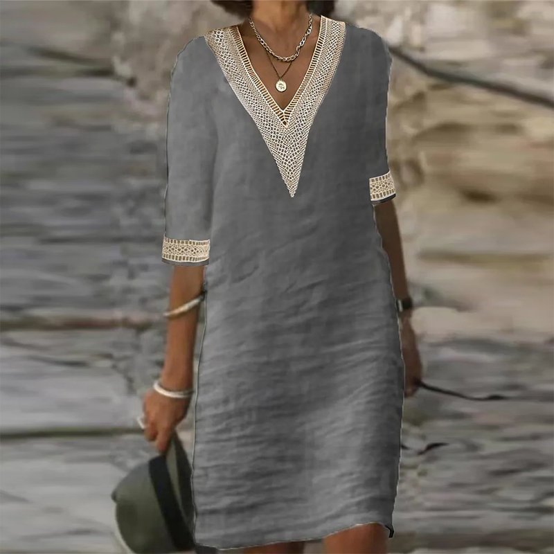Valenzora | Elegant linen summer dress