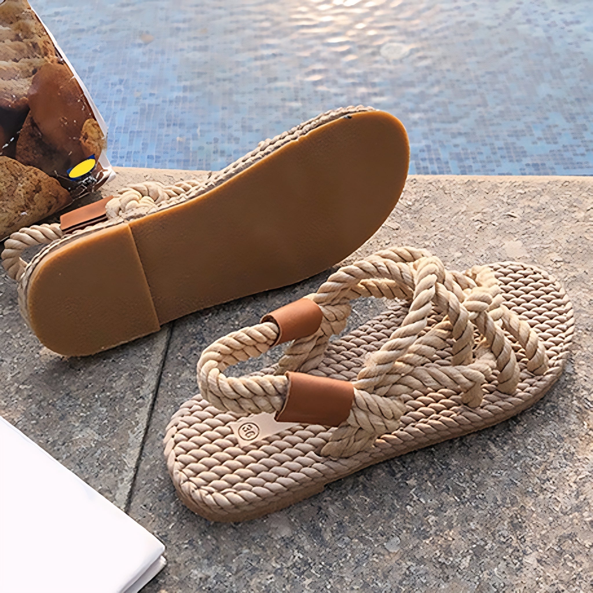 Valenzora | Böhmische geflochtene Seilsandalen