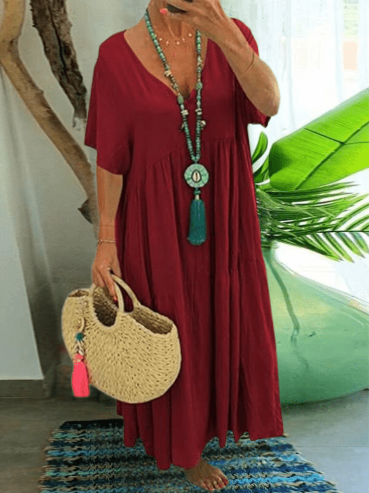 Valenzora | Hübsches Kleid mit kurzen Ärmeln