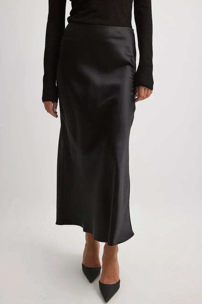 Valenzora | High-waisted satin skirt Anna