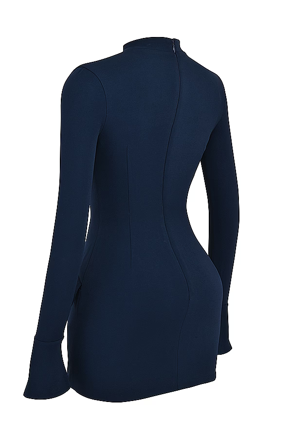 Valenzora | Knit Bodycon Pocket Detail Mini Dress