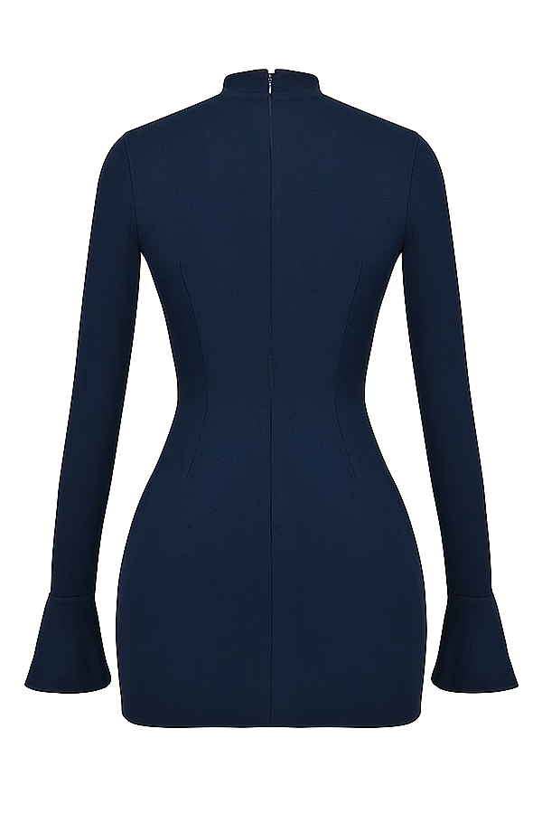 Valenzora | Knit Bodycon Pocket Detail Mini Dress