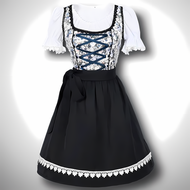 Valenzora | Bequemes Trachtenkleid mit Schürze und Bluse
