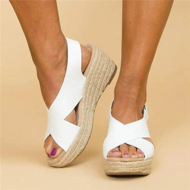 Valenzora | Women's Wedge Sandals Black