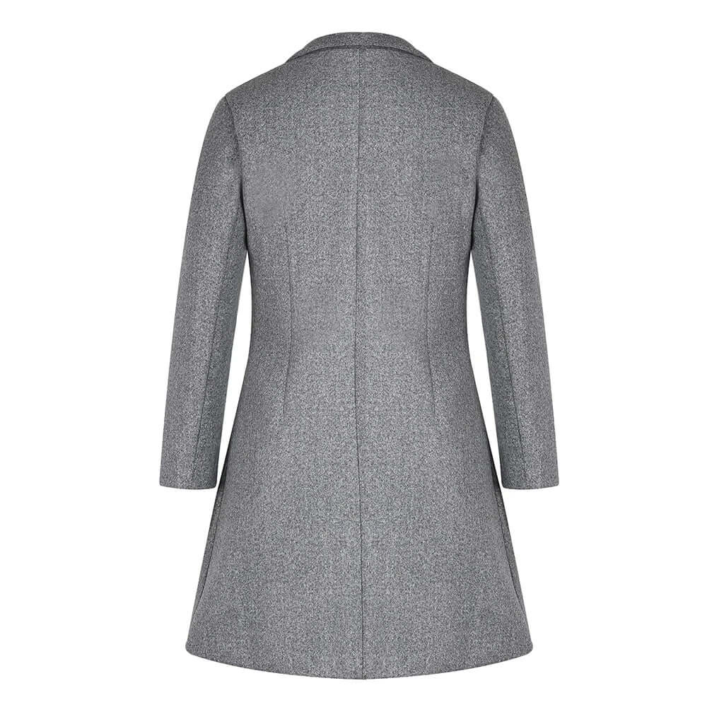 Valenzora | Women's Black Trench Coat Transitional Jacket