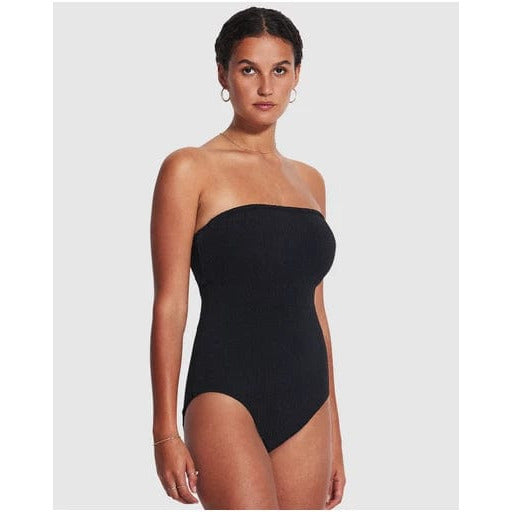 Valenzora | Sea Dive Bandeau-Badeanzug Schwarz