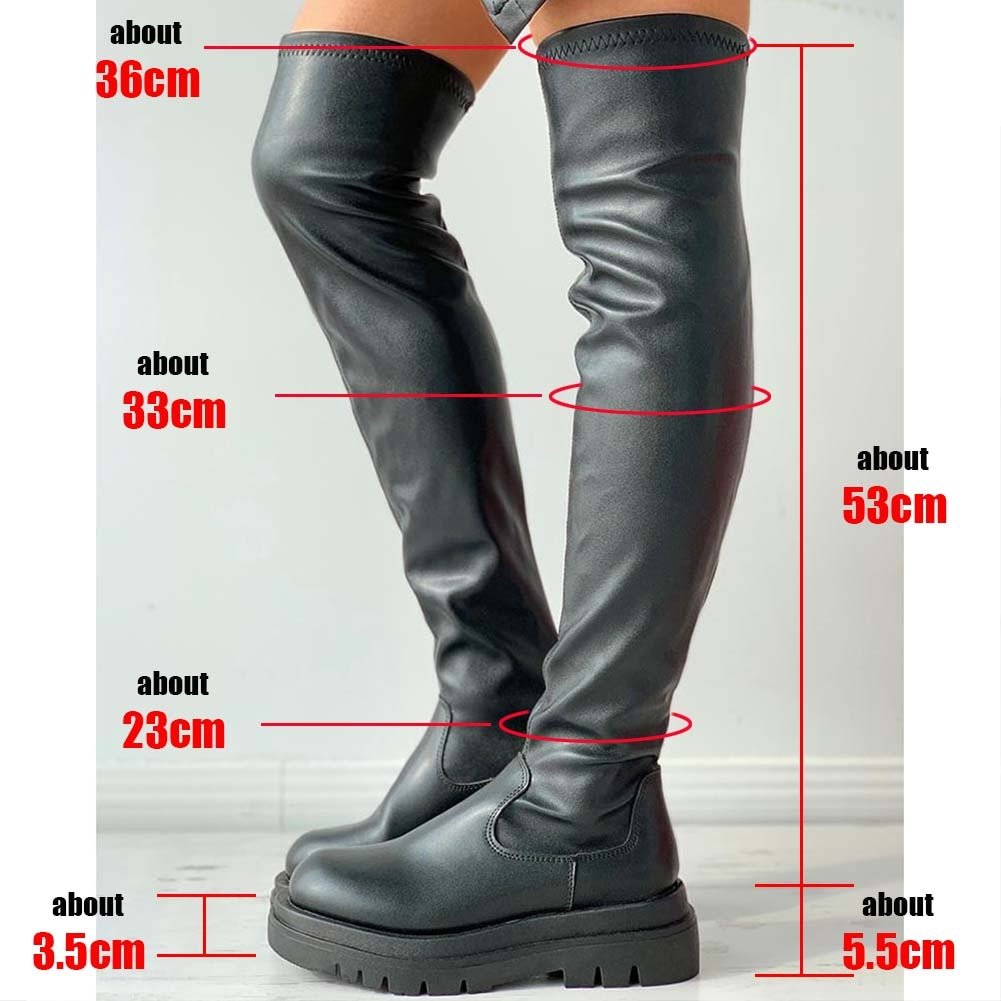 Serdia - Over-the-knee leather boots for women