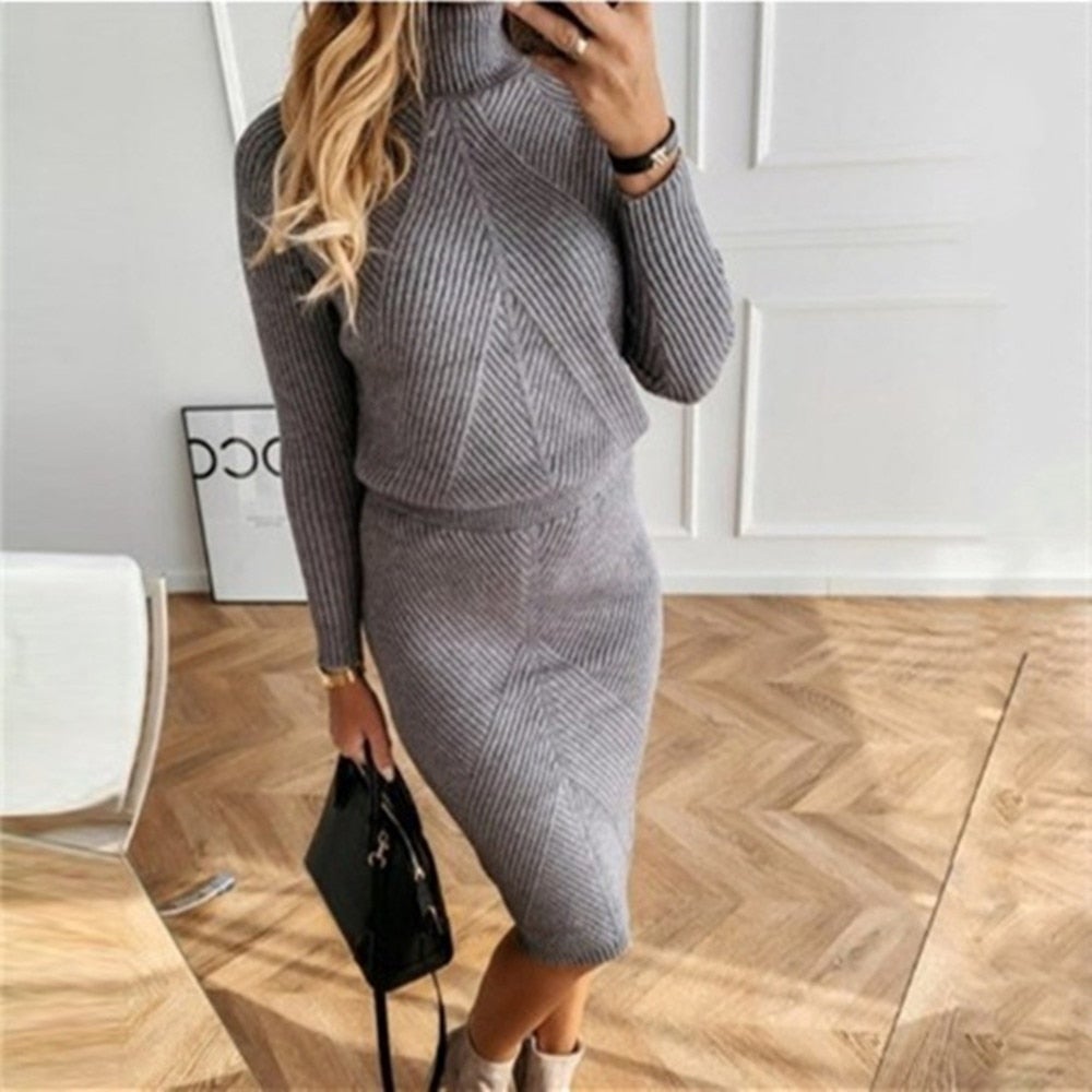Shanin - A super cozy knitted dress for cold days