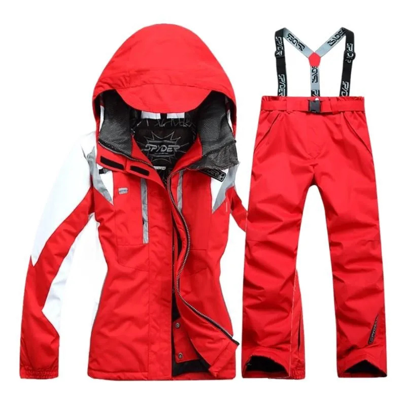 Valenzora | Windproof 2-piece ski suit with hood, warm jacket and matching pants