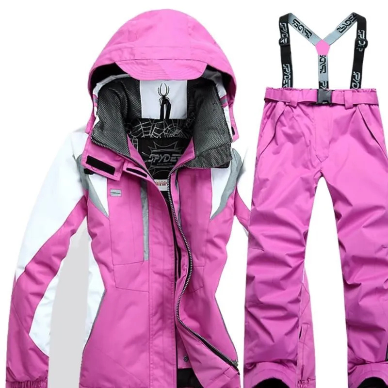Valenzora | Windproof 2-piece ski suit with hood, warm jacket and matching pants