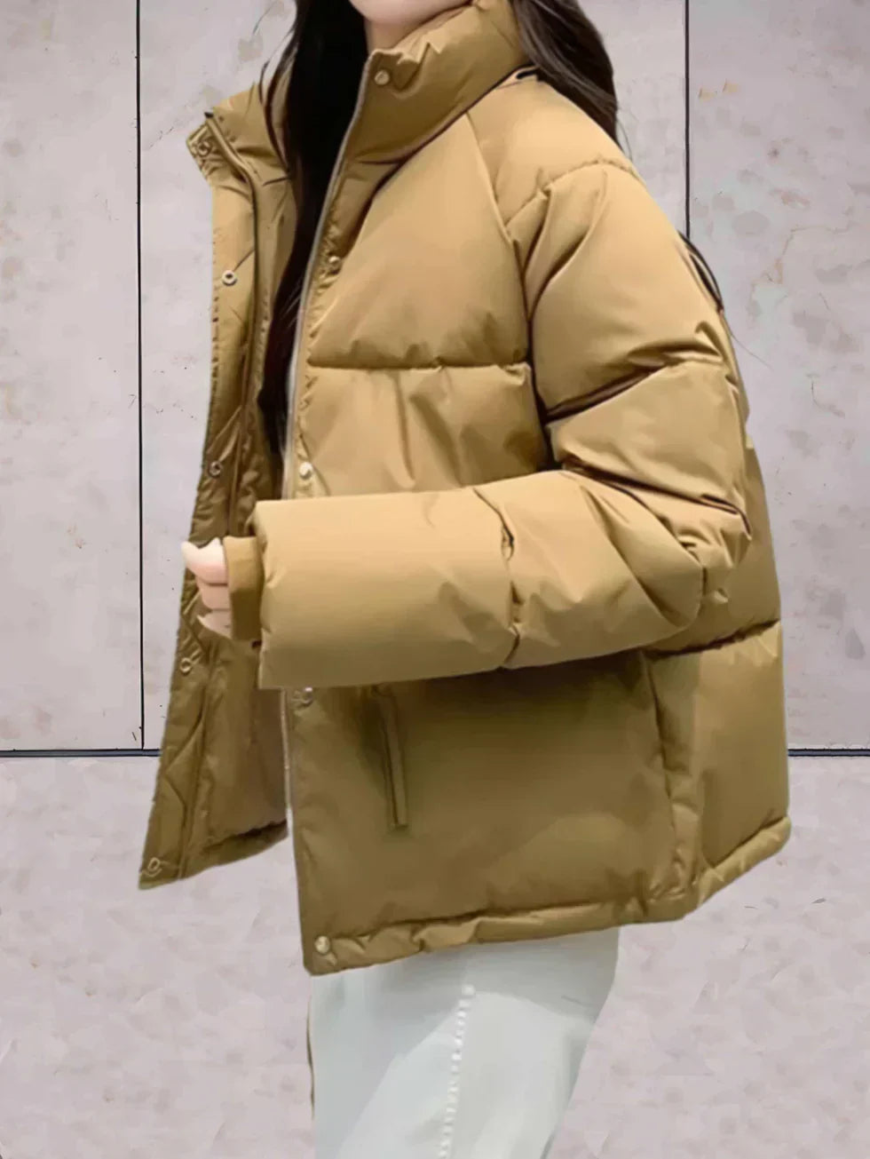 Valenzora | Parka jacket with stand-up collar and double closure