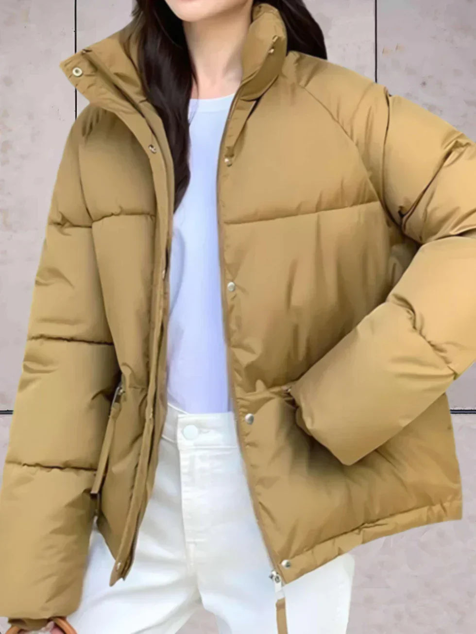 Valenzora | Parka jacket with stand-up collar and double closure