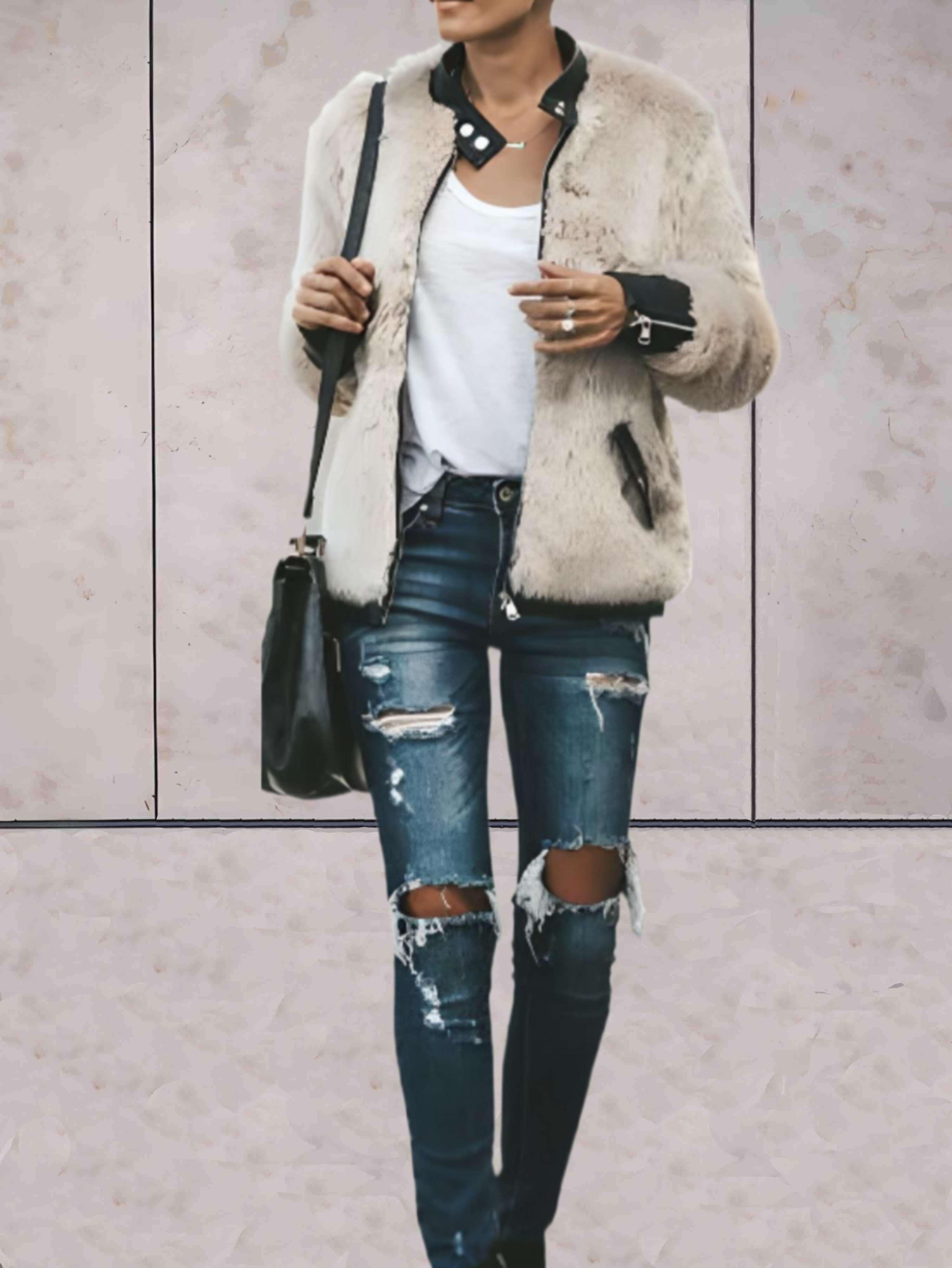 Valenzora - Jacket with round neck