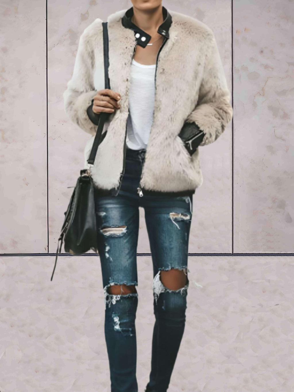 Valenzora - Jacket with round neck