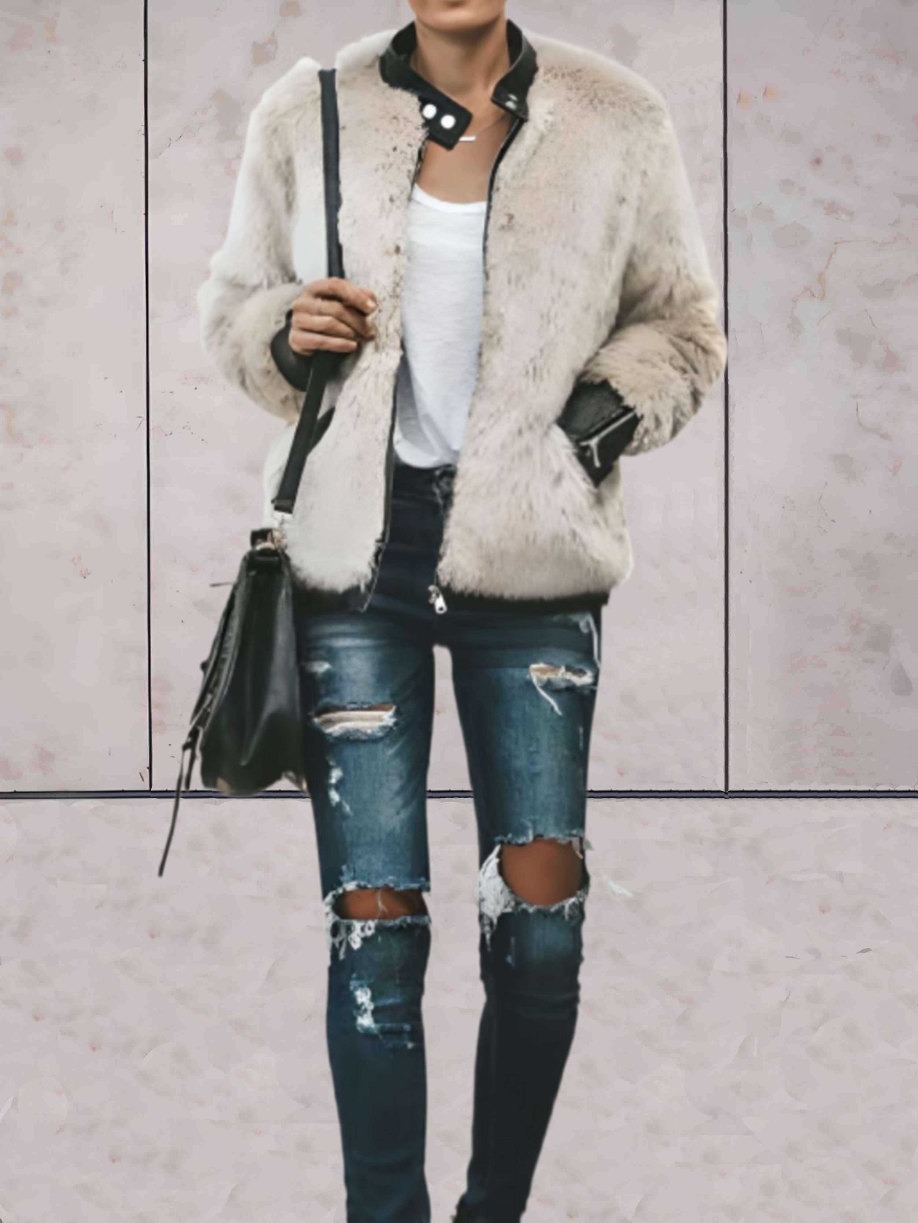 Valenzora - Jacket with round neck