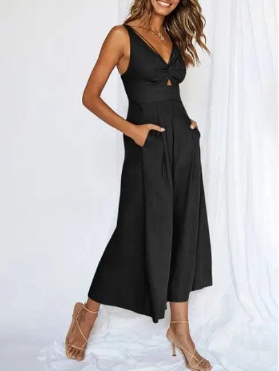 Sleeveless, elegant wide-leg jumpsuit