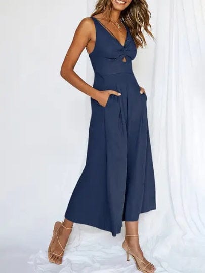 Sleeveless, elegant wide-leg jumpsuit