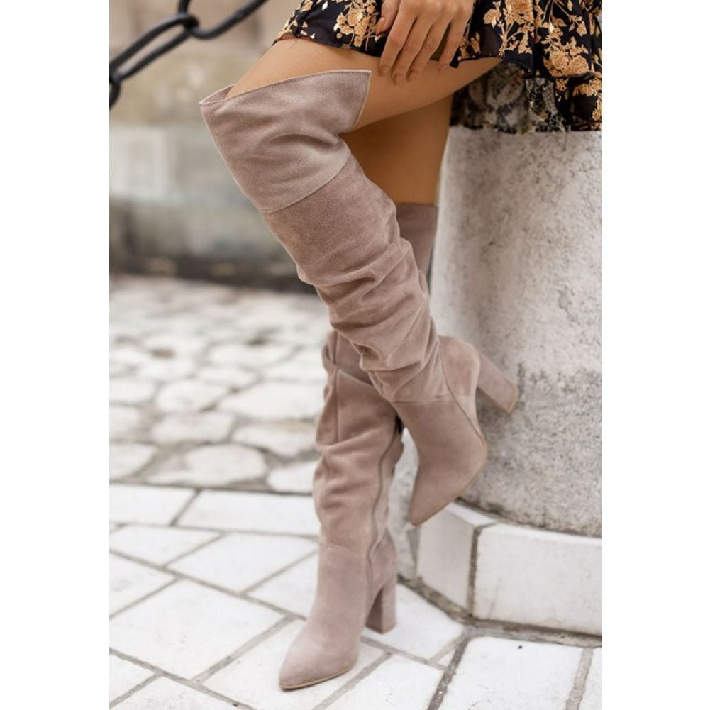 Somala - Over-the-knee slip-on boots for women