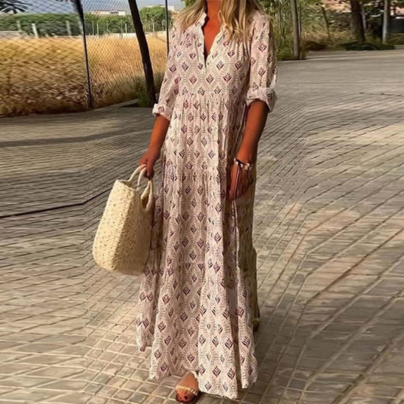 Valenzora | Sommer Boho Maxikleid