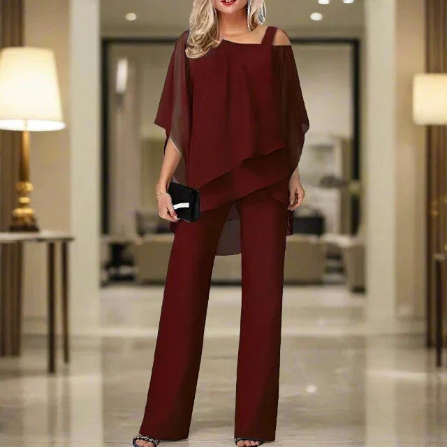 Valenzora | Luxury Chiffon Set for Women - Elegant Set for Festive Evenings