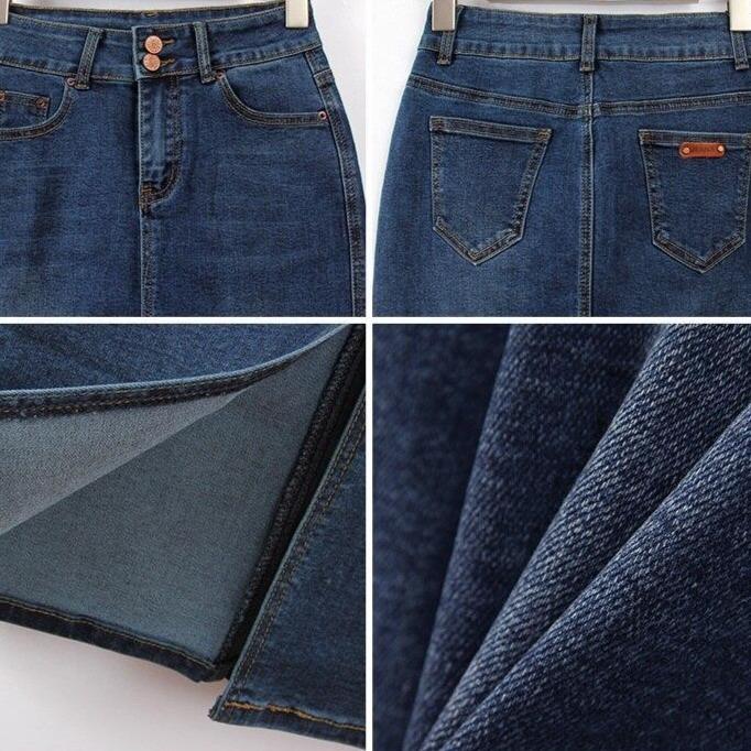 Bleistiftrock aus Jeansstoff