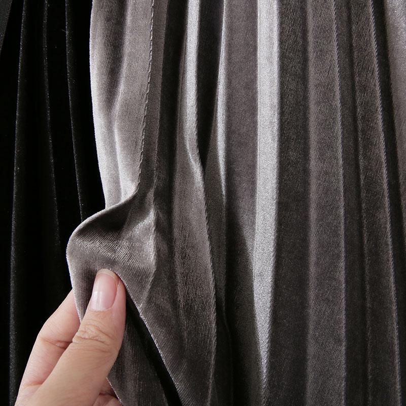 Two-tone pleated skirt