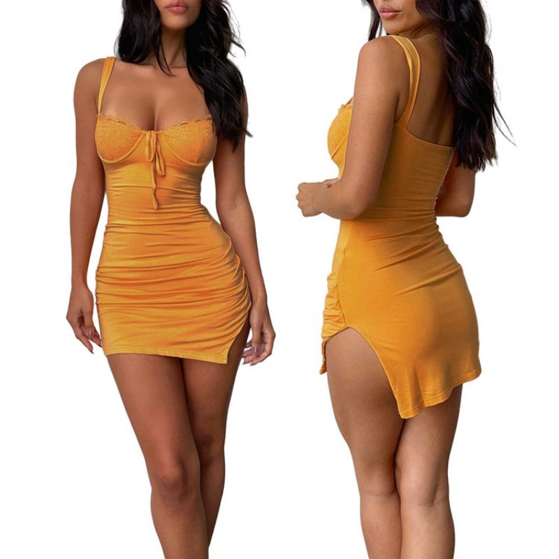 Mini-Kleid | Mit tiefem Ausschnitt