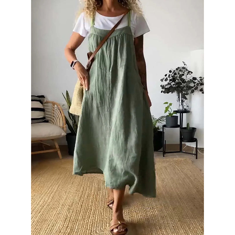 Valenzora | Soft cotton linen dress