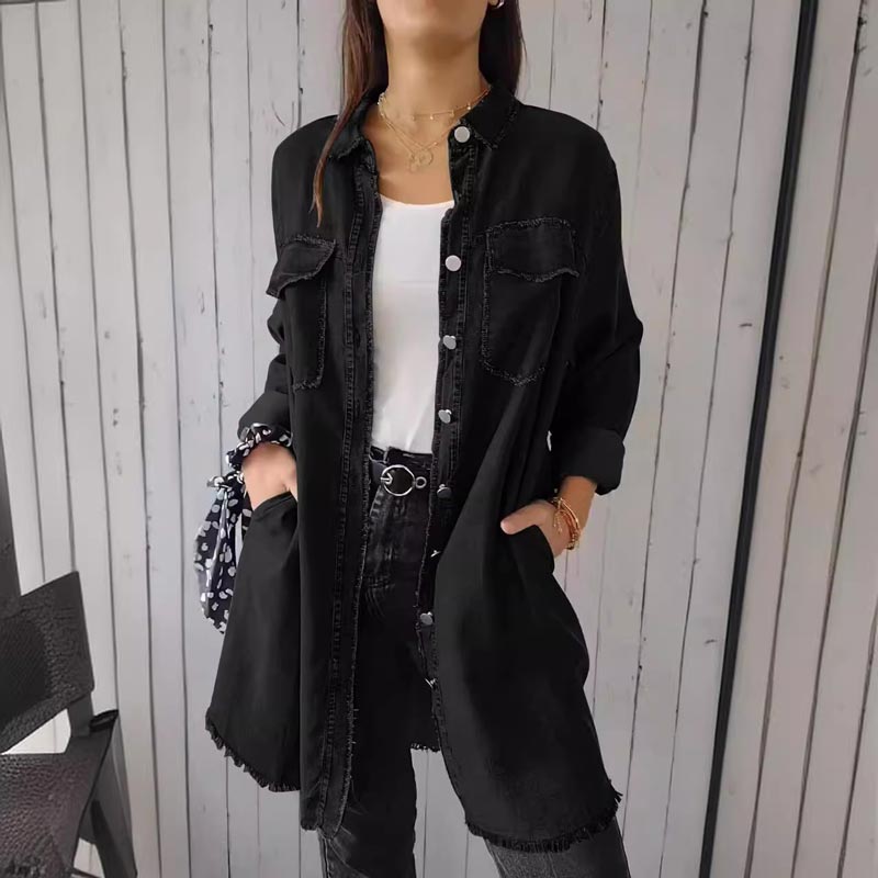 Valenzora | Oversized Denim Shirt