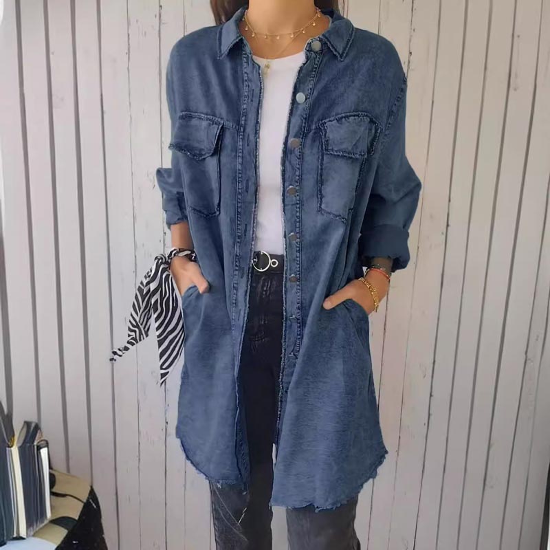Valenzora | Oversized denim shirt