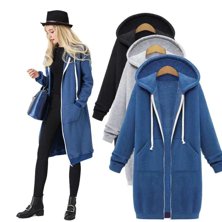 Valenzora | Long hooded jacket
