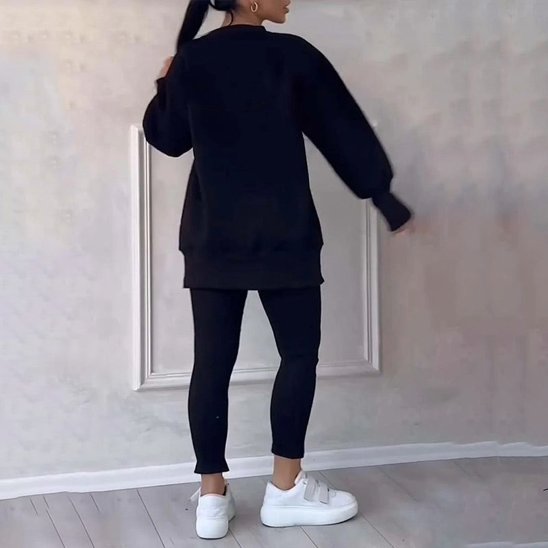 Valenzora | Casual Women's Sweatshirt and Leggings Set