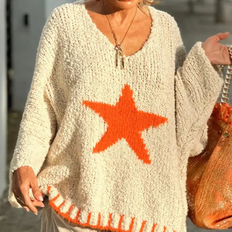Valenzora | Strickpullover mit V-Ausschnitt