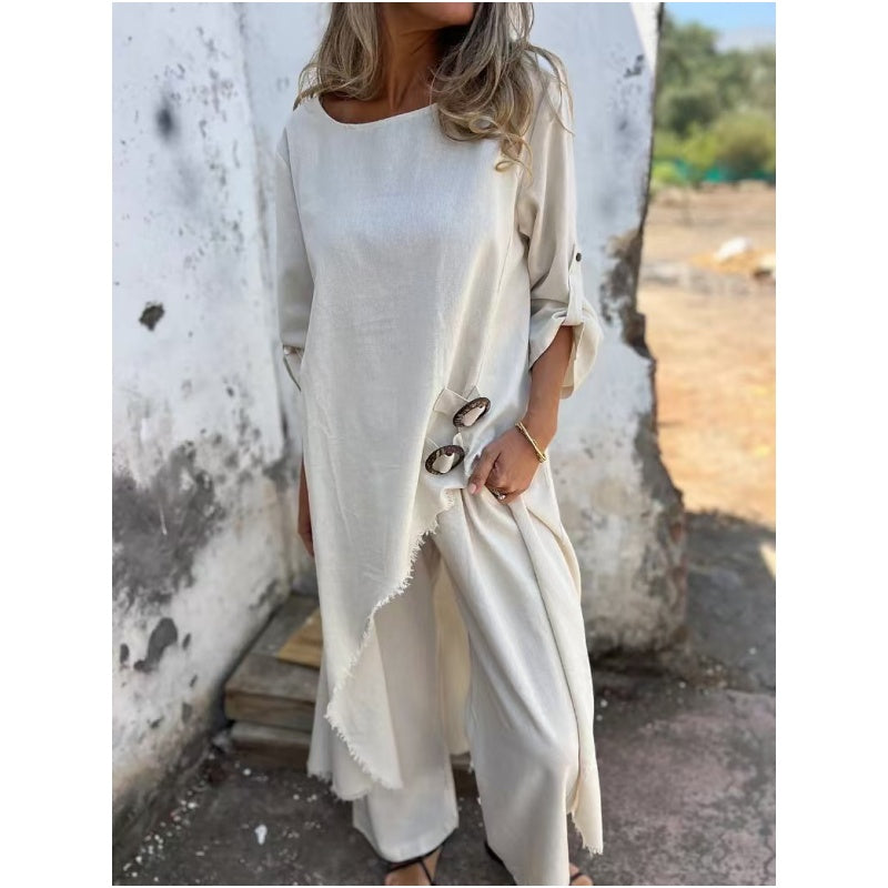Valenzora | Elegant cotton linen suit