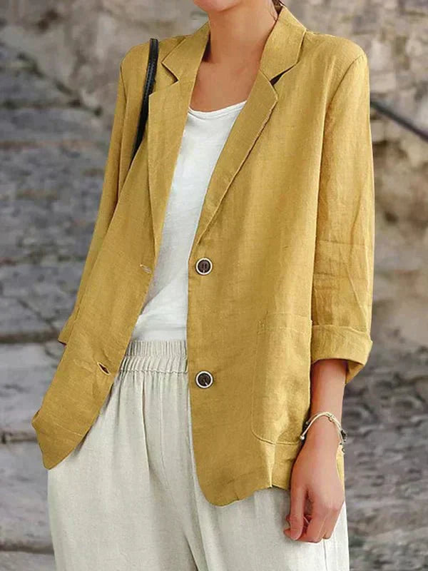 Valenzora | Elegant linen blazer