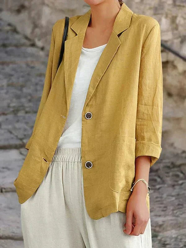 Valenzora | Leinen-Blazer