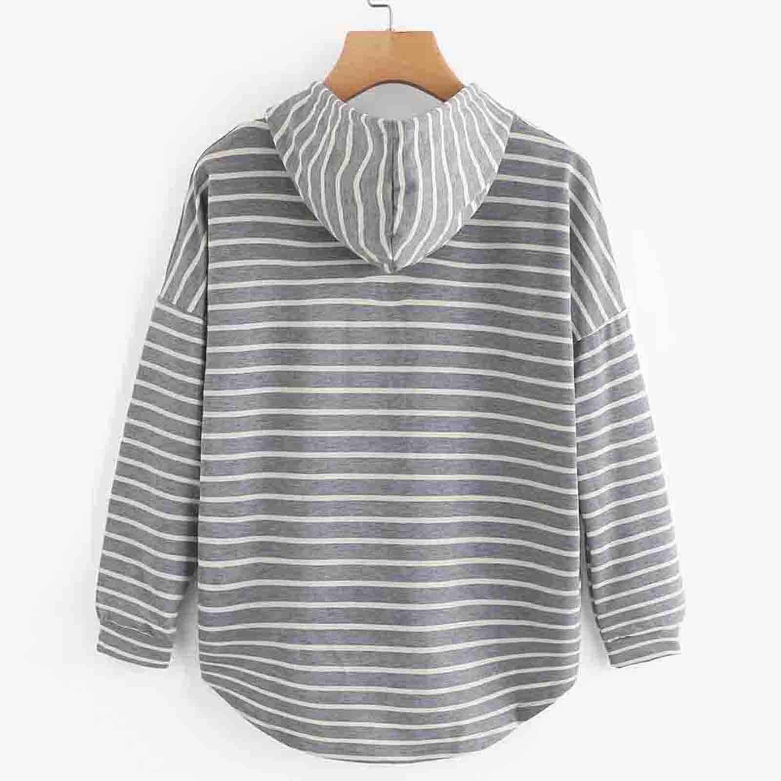 Valenzora | Striped Casual Hoodie