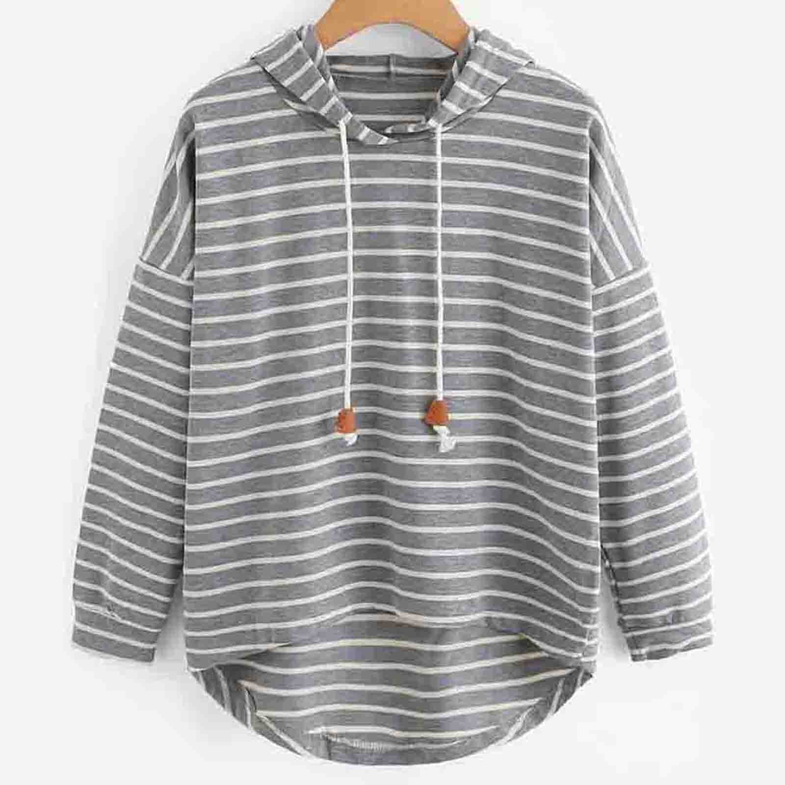 Valenzora | Striped Casual Hoodie
